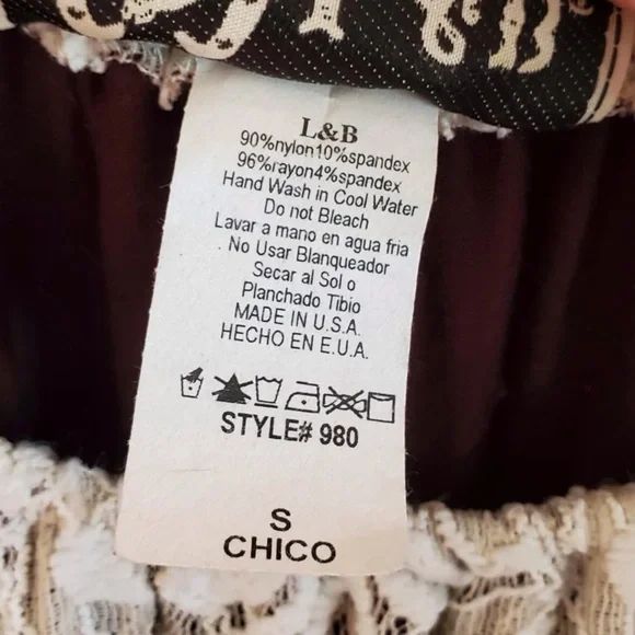 L&B Lucky & Blessed Cream Lace Dress Small - Picture 6 of 6